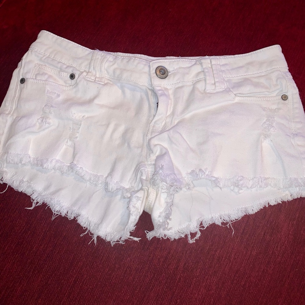 Blue Asphalt White Denim Shorts Size 7